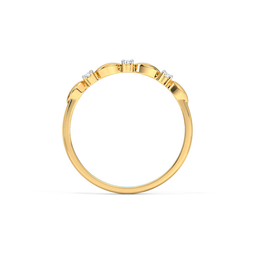 Shining Minimal Diamond Ring