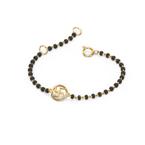 Swastik Baby Nazaria Gold Bracelet