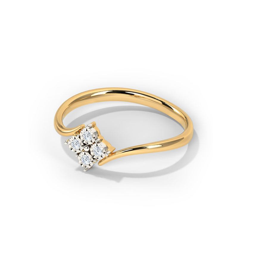 Quad Miracle Plate Diamond Ring