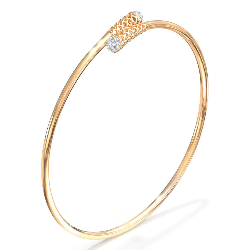 Braid Cluster Diamond Bracelet