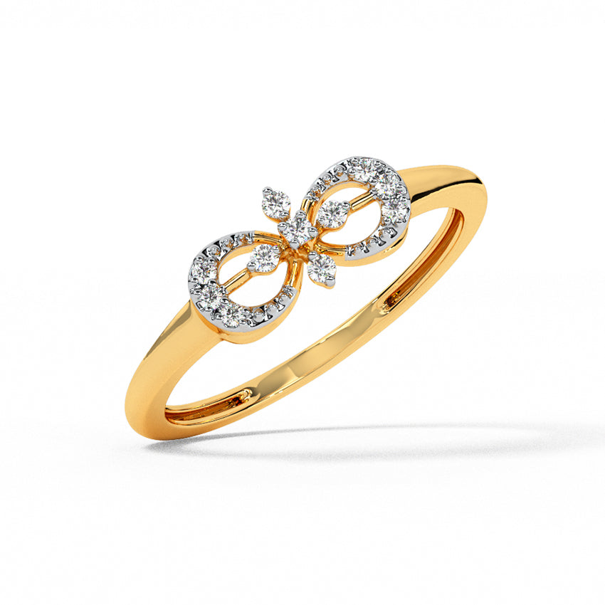 Elegant Floret Diamond Ring