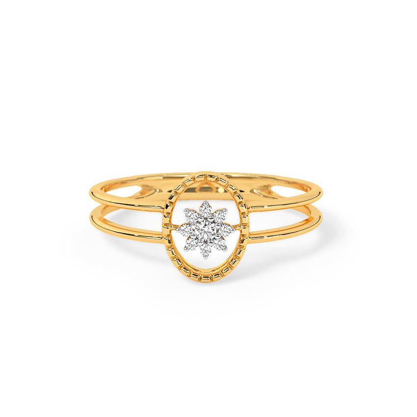 Pleasing Oval Diamond Ring