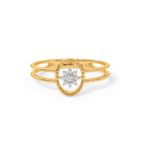 Pleasing Oval Diamond Ring