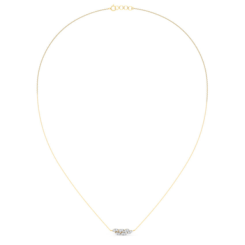 Petals Cluster Diamond Necklace