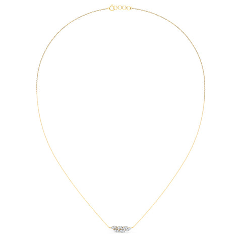 Petals Cluster Diamond Necklace