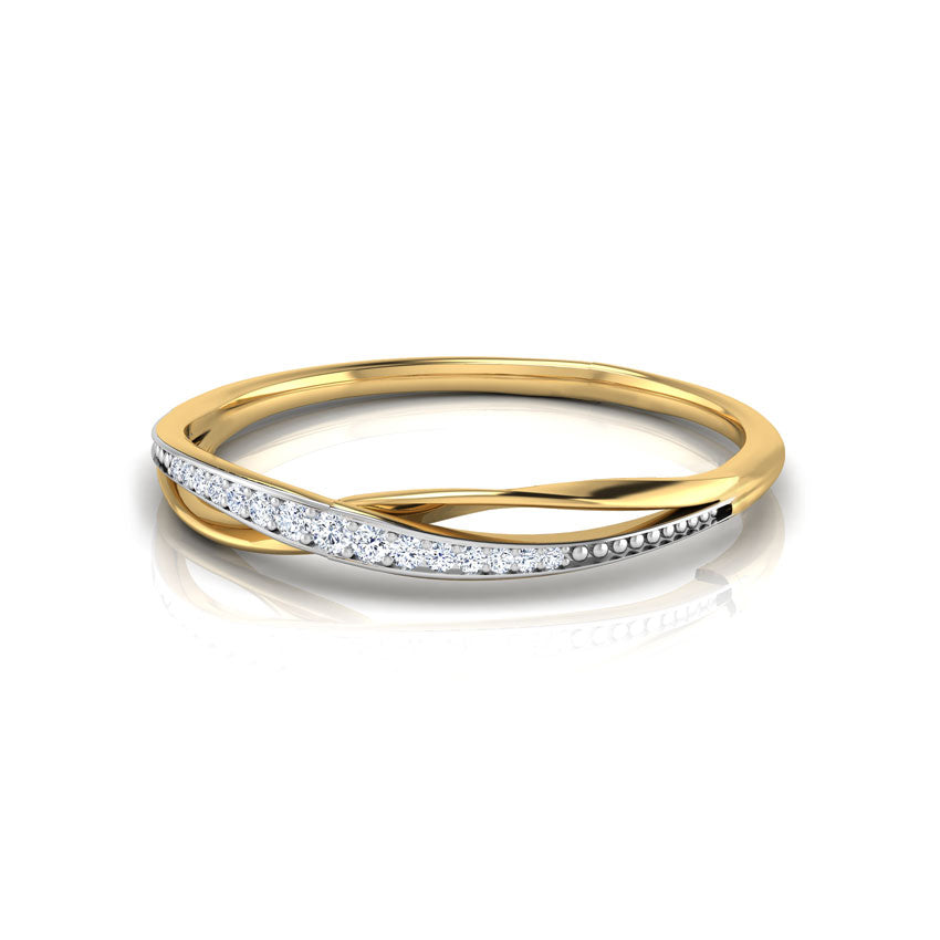 Beryl Overlapping Diamond Ring