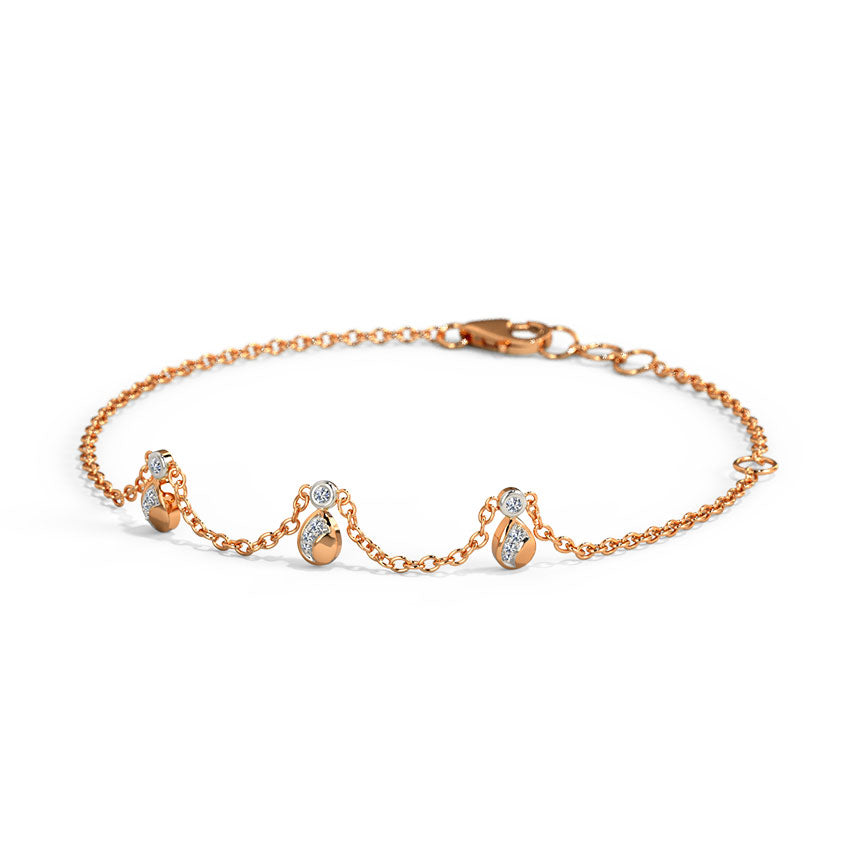 Drizzle Flow Diamond Chain Bracelet
