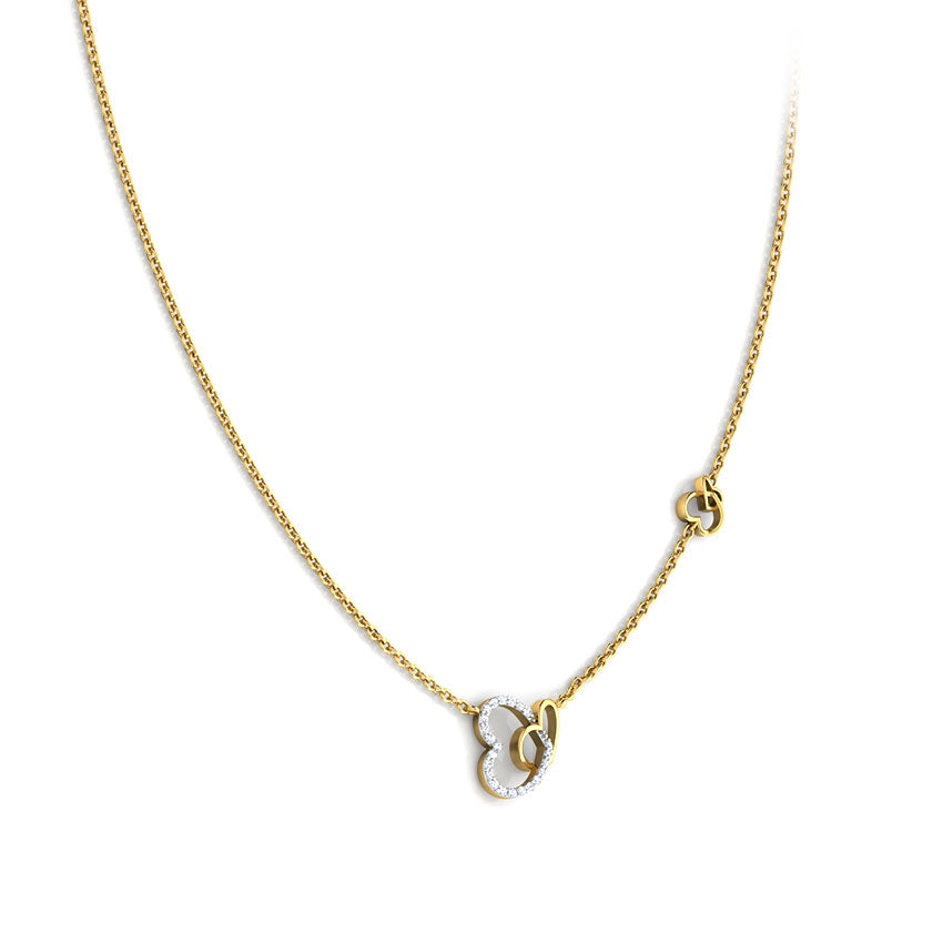 Interlinked Hearts Diamond Necklace