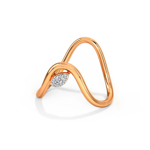 Flowery Diamond Vanki Ring