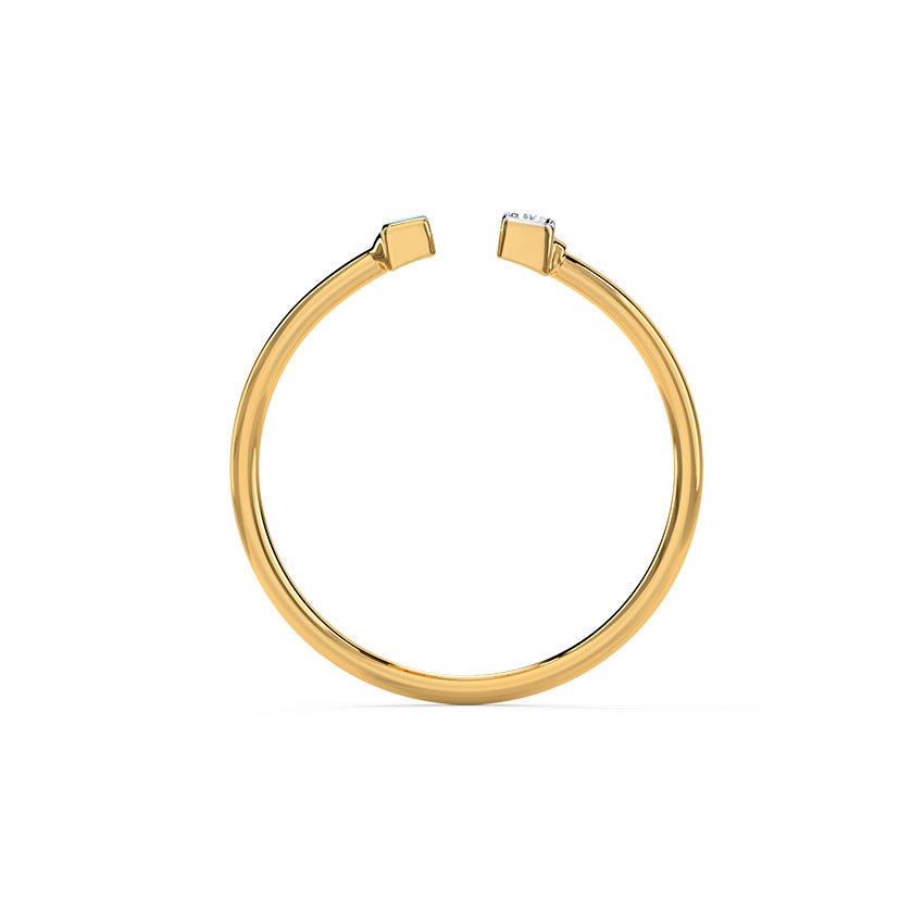 Dual Linear Diamond ring