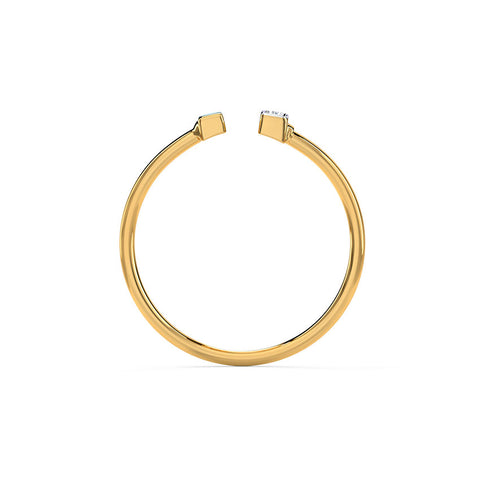 Dual Linear Diamond ring