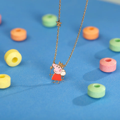 Peppa Fairy Kids' Gold Necklace