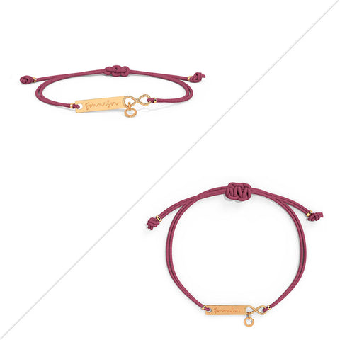 Infinity Personalised Gold Bracelet