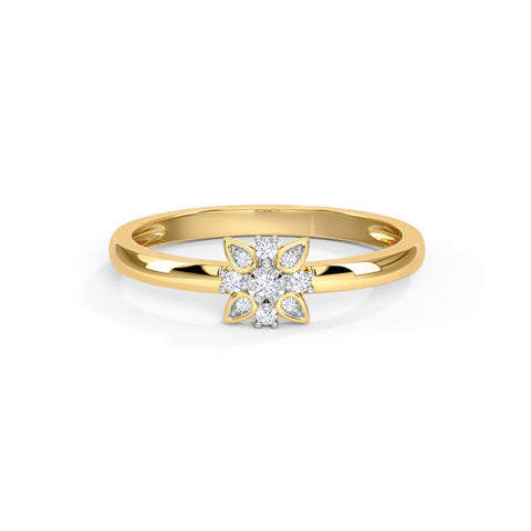 Flora Miracle Plate Diamond Ring