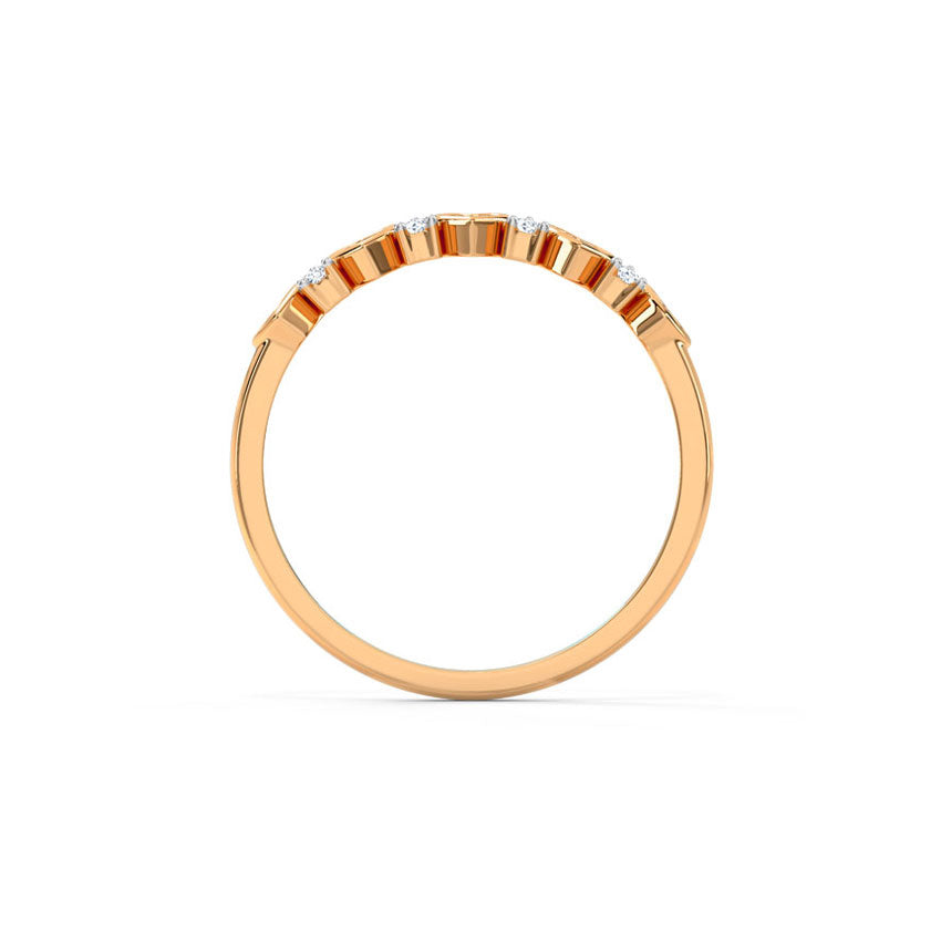 Glowing Heart Diamond Band