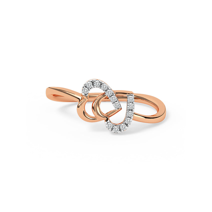 Tangled Heart Diamond Ring