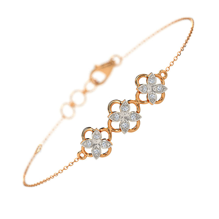 Alisha Quad Diamond Chain Bracelet