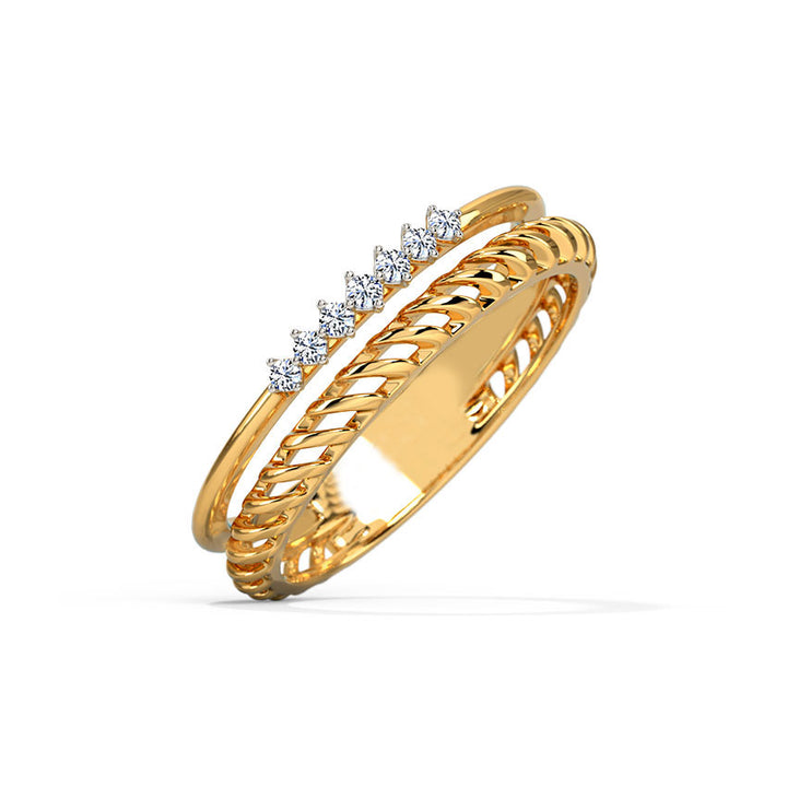 In Line Diamond Band