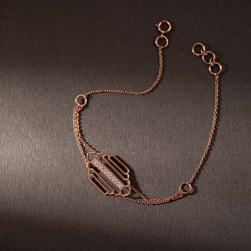 Regal Stepped Diamond Bracelet