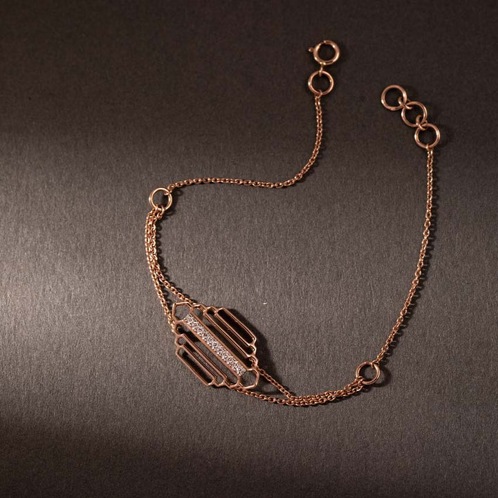 Regal Stepped Diamond Bracelet