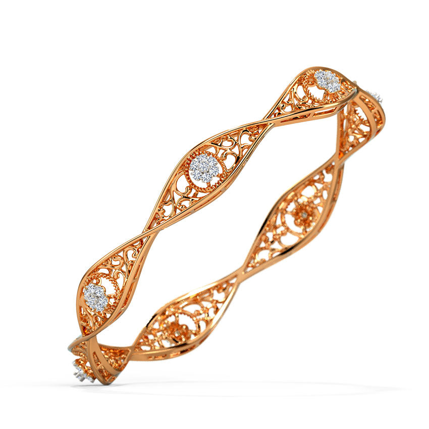 Twiz Diamond Bangle
