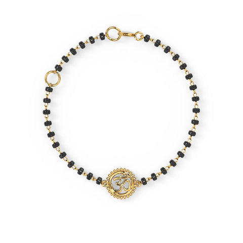 Ornate Om Baby Nazaria Gold Bracelet