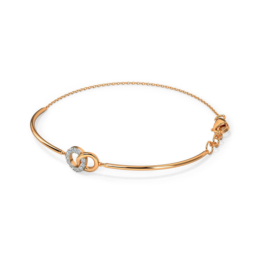 Duo Interlinked Diamond Bracelet