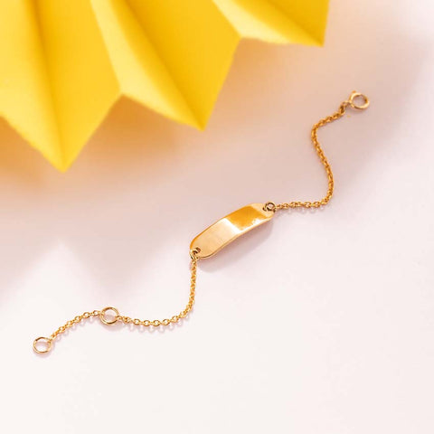 Lani Engrave Baby Gold Bracelet