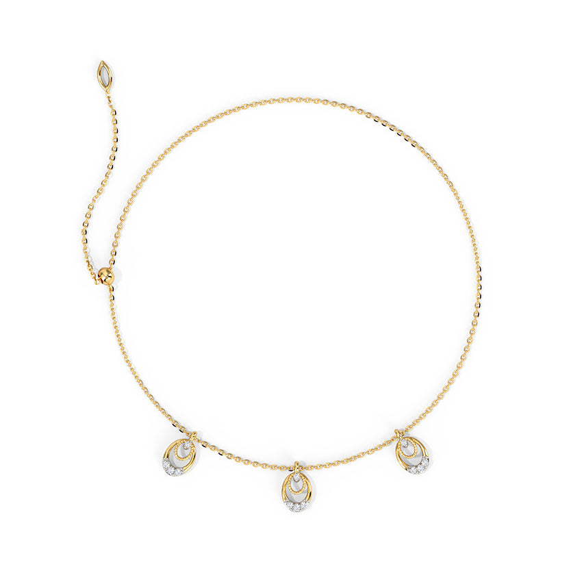 Ovate Adjustable Diamond Bracelet