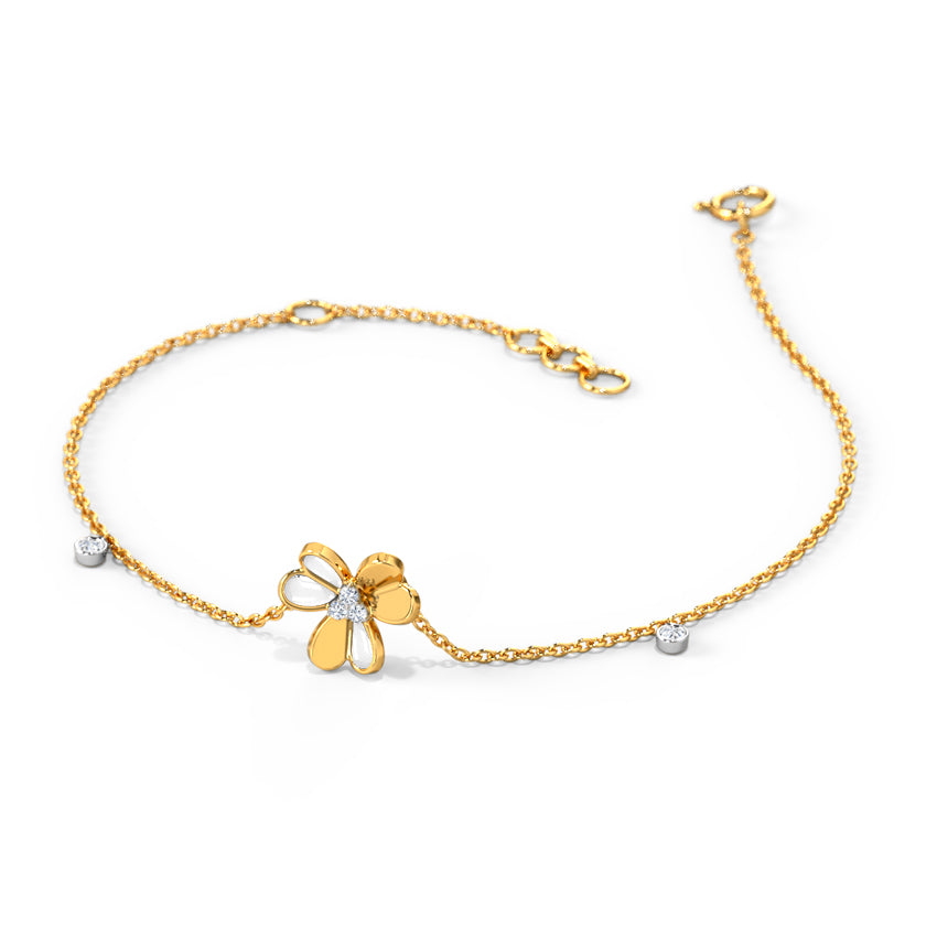 Lucky Clover Diamond Bracelet