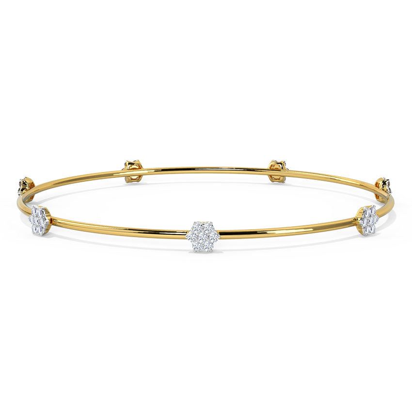 Vera Floral Diamond Bangle