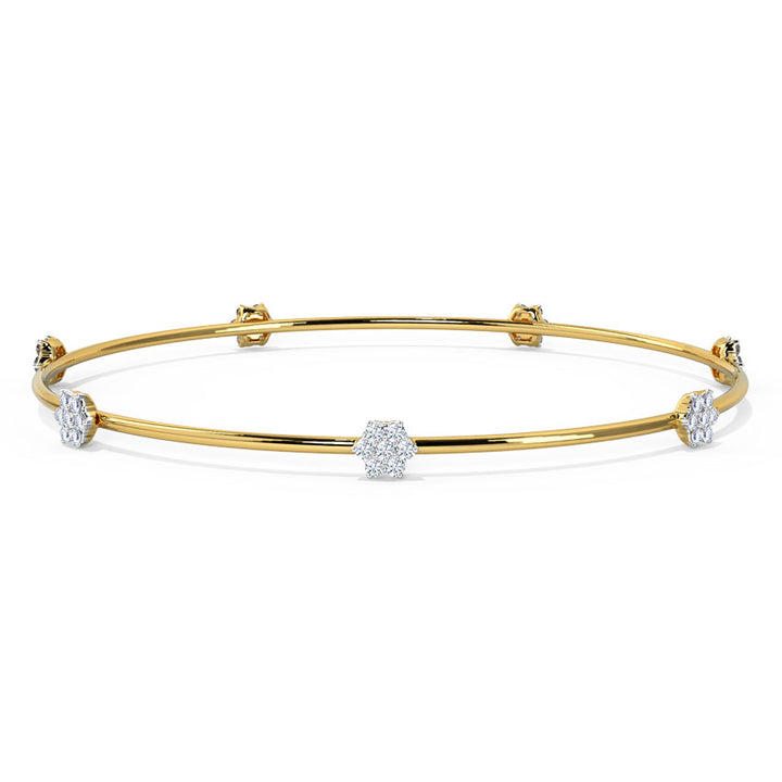 Vera Floral Diamond Bangle