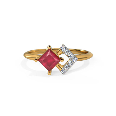 Glinty  Pair Gemstone Ring