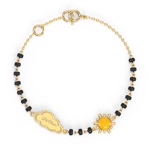 Sunrise Personalised Baby Nazaria Gold Bracelet