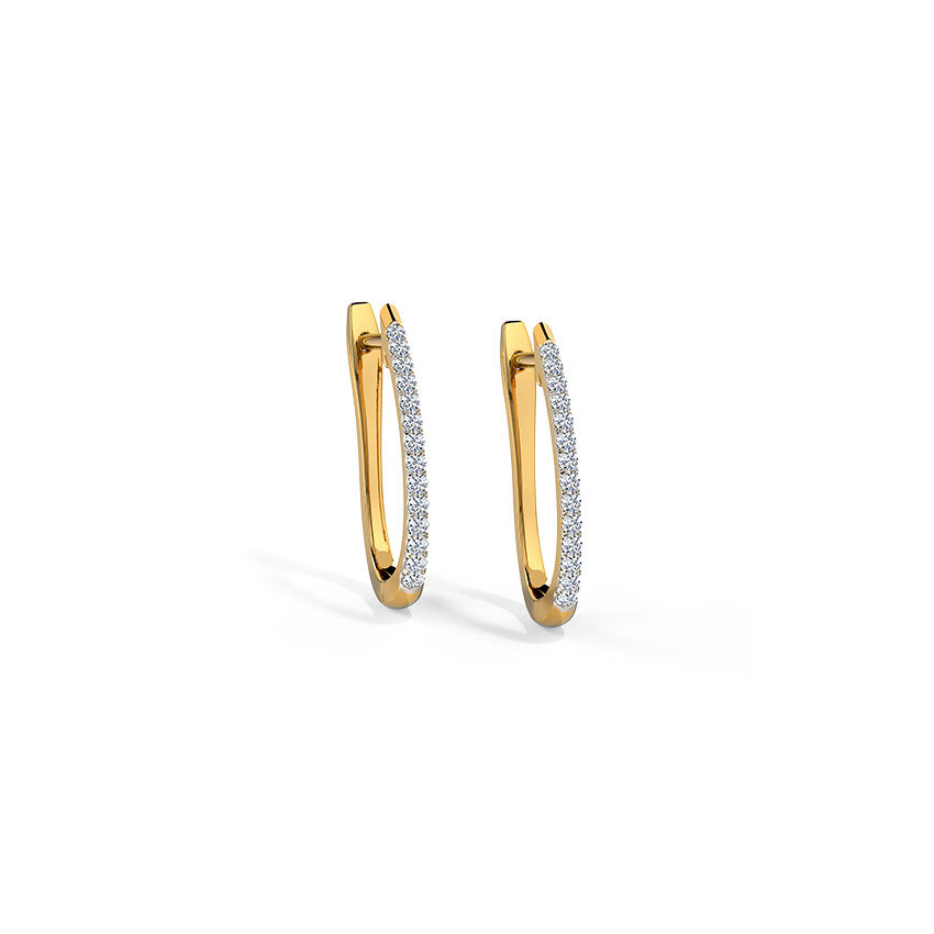 Scarlett Sparkle Diamond Hoop Earrings