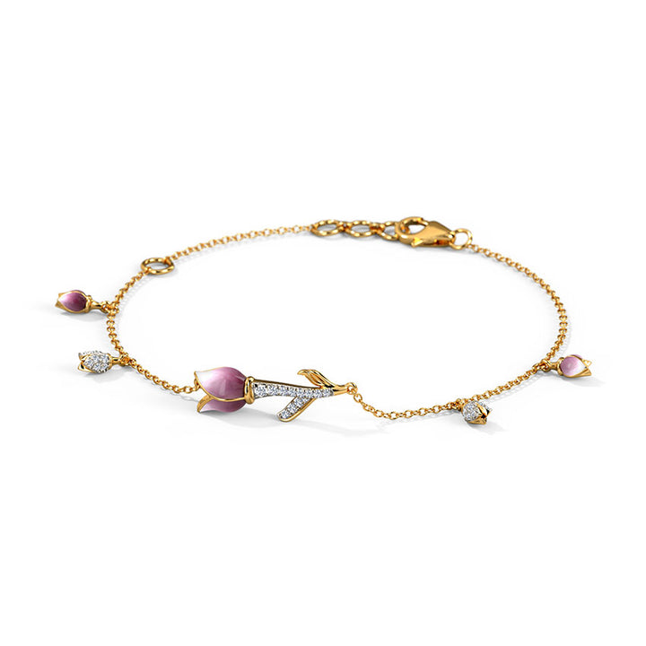 Wisteria Tulip Diamond Bracelet