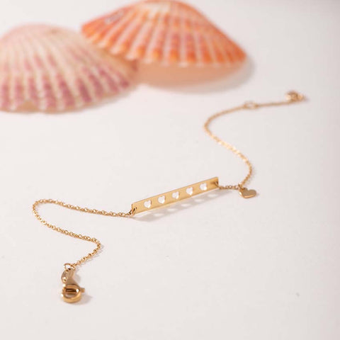 Minimalistic Love Gold Bracelet