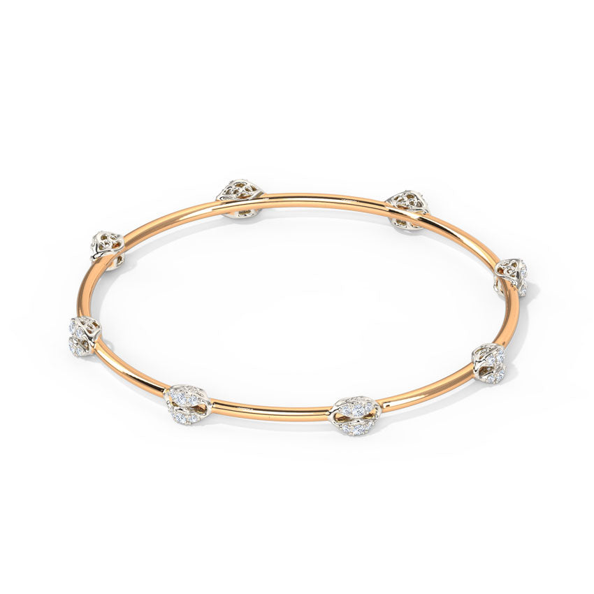 Glamorous Ornate Diamond Bangle