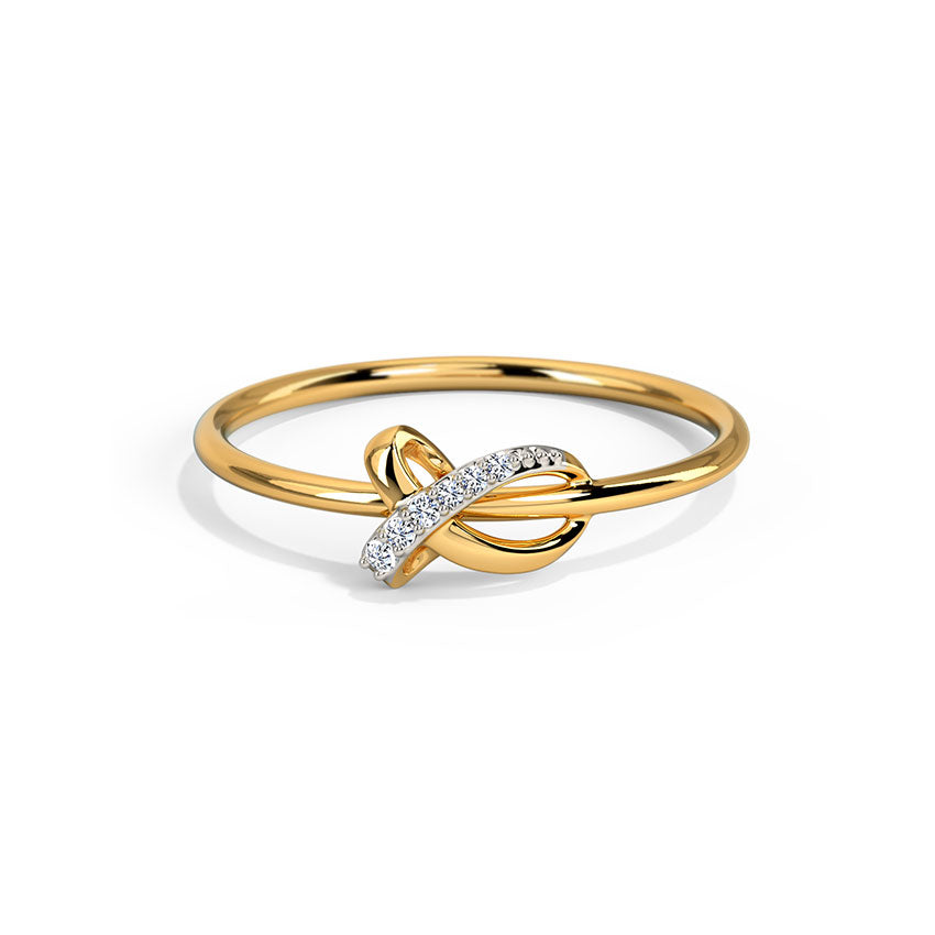 Classy Knot Diamond Ring