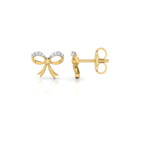 Jessy Bow Kids' Diamond Earrings