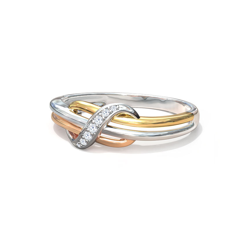 Nova Twist Infinity Diamond Ring