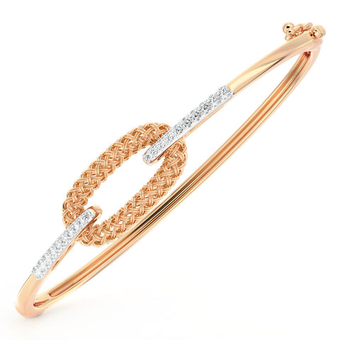 Edgy Twill Diamond Bracelet