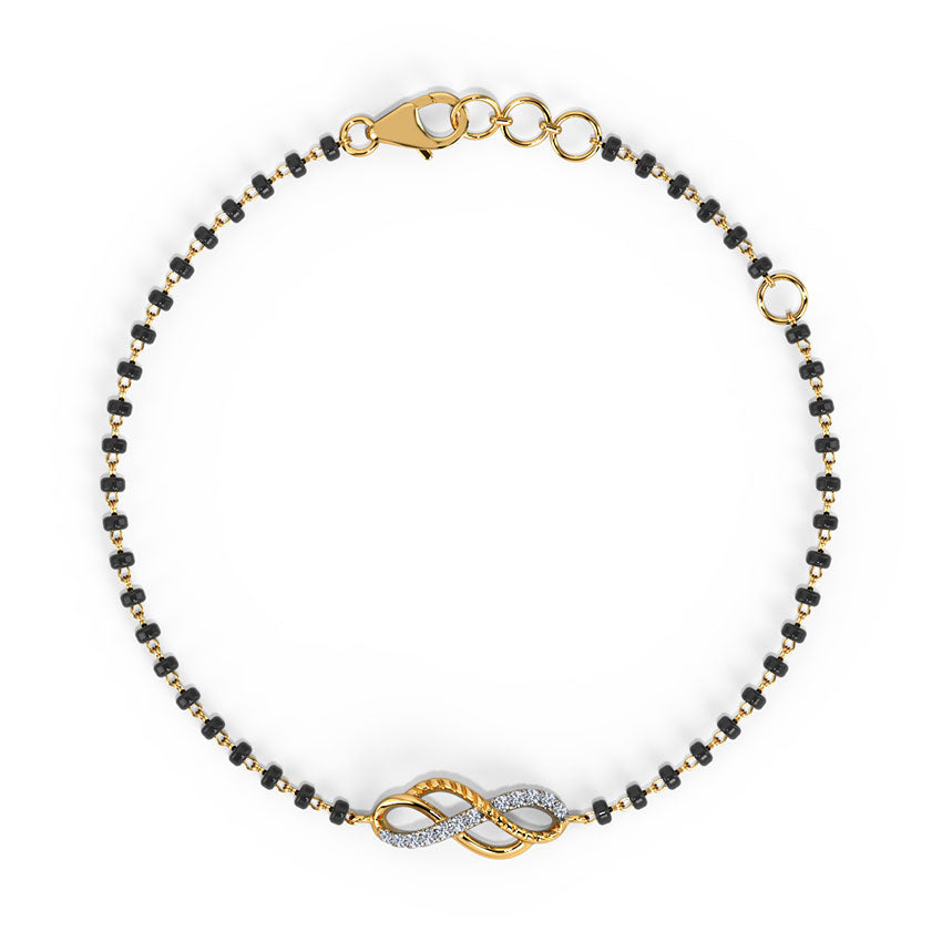 Arden Infinity Diamond Mangalsutra Bracelet