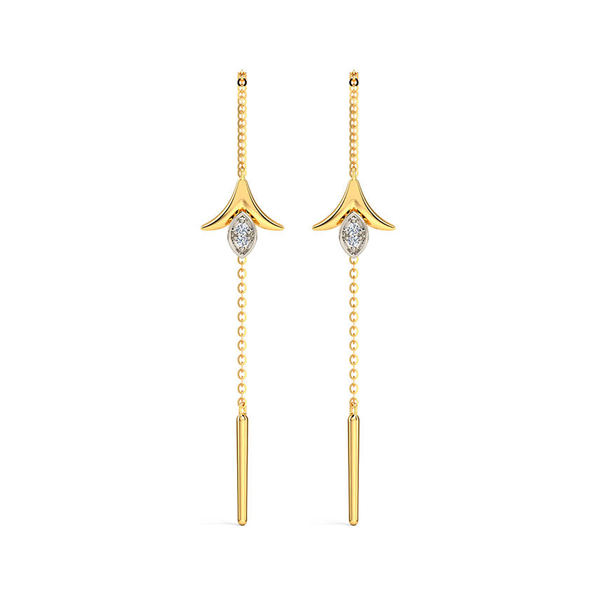 Scarlett Florid Diamond Sui Dhaga Earrings