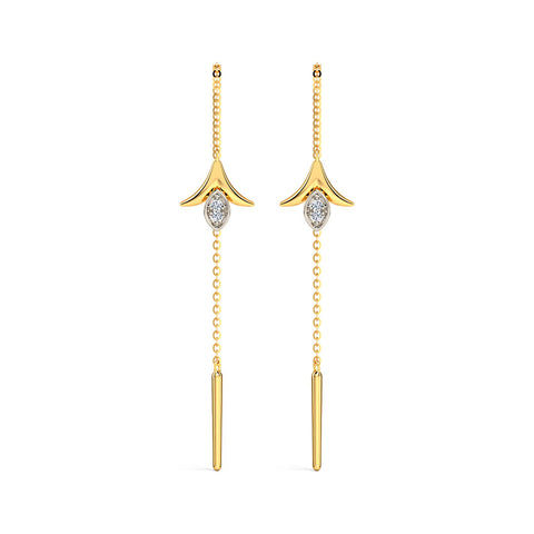 Scarlett Florid Diamond Sui Dhaga Earrings