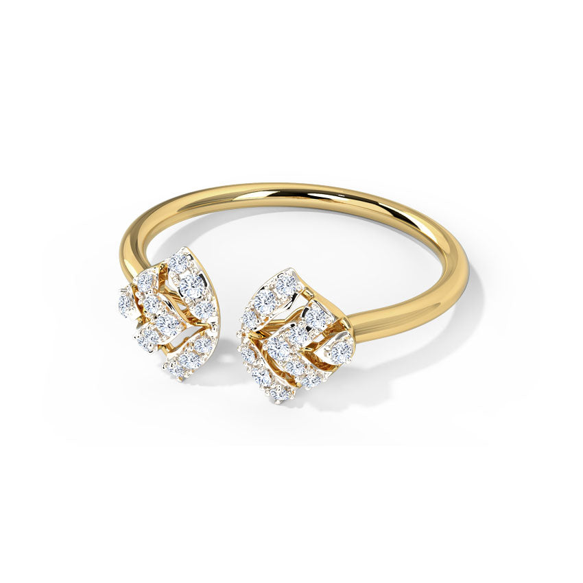Duo Flare Diamond Ring