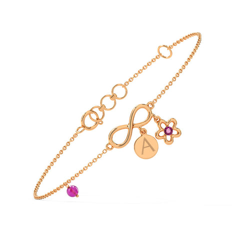 Infinitely Yours Personalised Gemstone Bracelet
