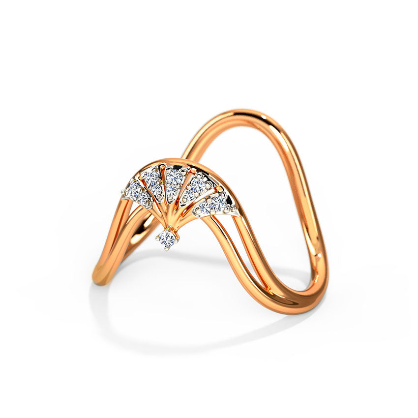 Sparking Diamond Vanki Ring