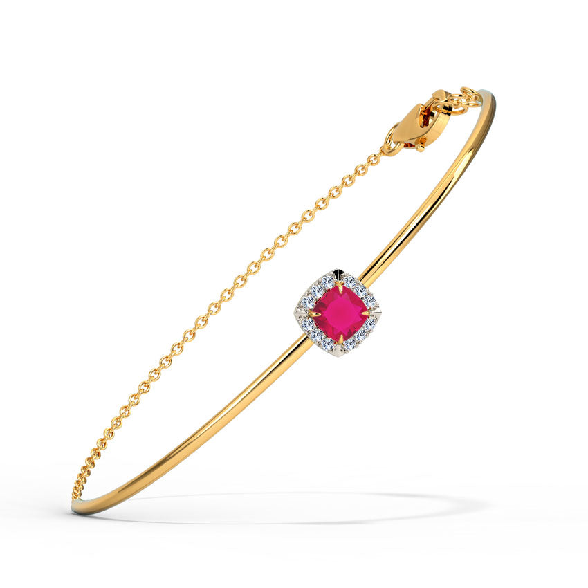 Glinting Quad Gemstone Bracelet