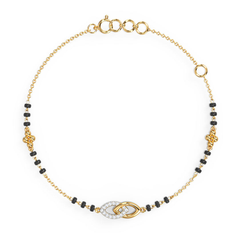 Amoli Diamond Mangalsutra Bracelet